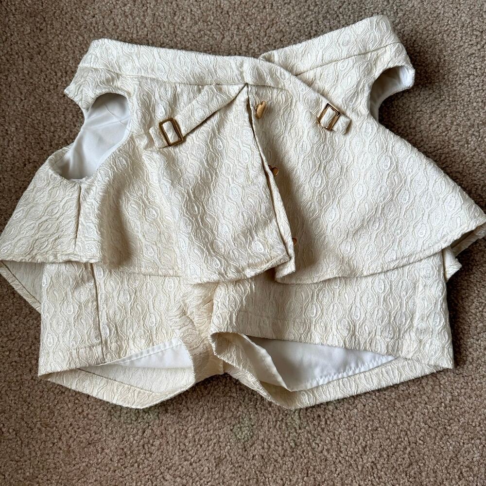 SHEIN mini skort with heart cut-outs on hip bones S